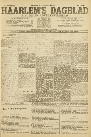 Haarlem's Dagblad 1892-01-12