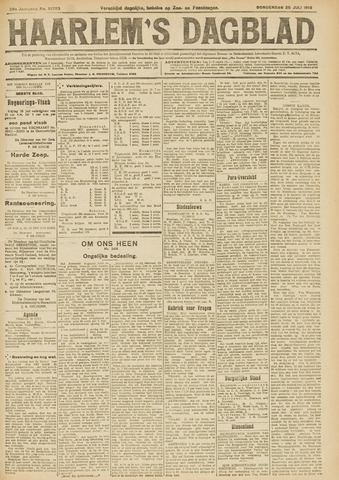 Haarlem's Dagblad 1918-07-25