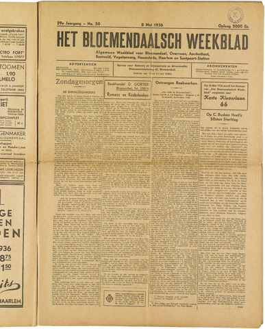 Het Bloemendaalsch Weekblad 1936-05-08