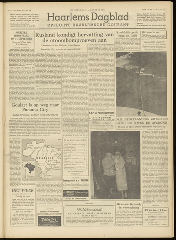 Haarlem's Dagblad 1961-08-31