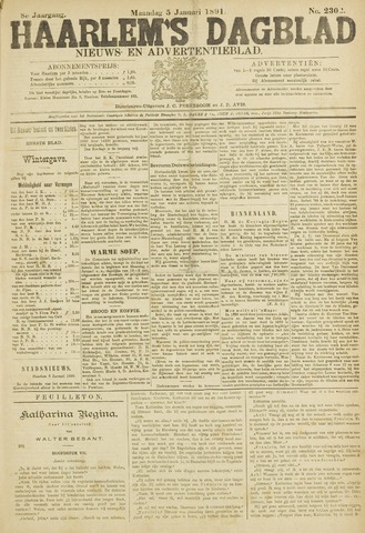 Haarlem's Dagblad 1891-01-05