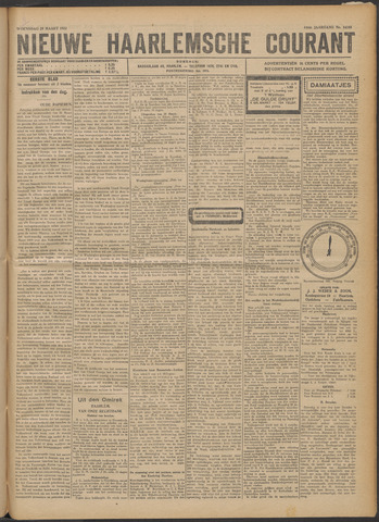 Nieuwe Haarlemsche Courant 1922-03-29