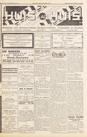 Weekblad Huis aan Huis 1937-02-26