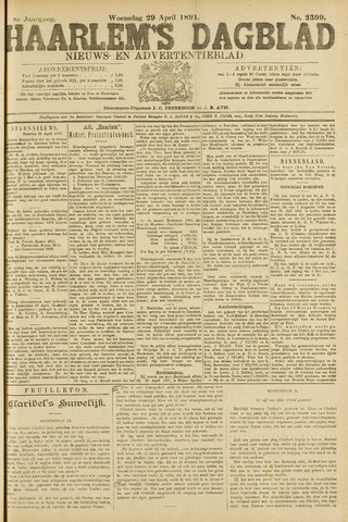 Haarlem's Dagblad 1891-04-29