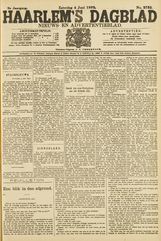 Haarlem's Dagblad 1892-06-04