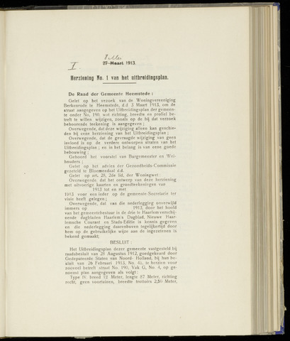 Raadsnotulen Heemstede 1913-05-08