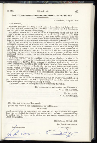 Raadsnotulen Heemstede 1966-05-26