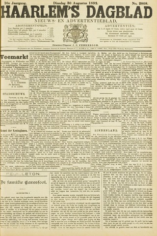 Haarlem's Dagblad 1892-08-30