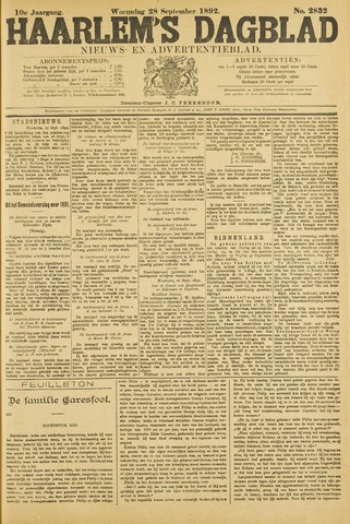 Haarlem's Dagblad 1892-09-28