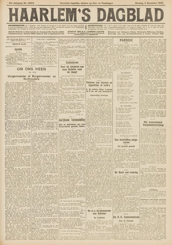 Haarlem's Dagblad 1923-12-04