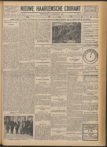 Nieuwe Haarlemsche Courant 1929-08-14