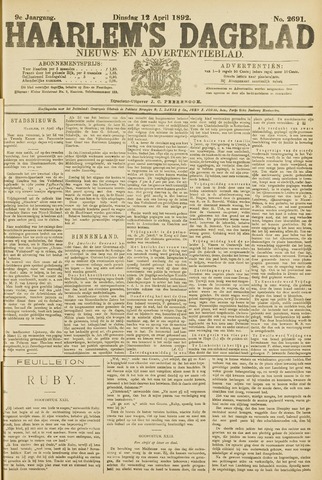 Haarlem's Dagblad 1892-04-12