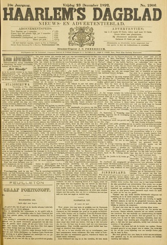 Haarlem's Dagblad 1892-12-23
