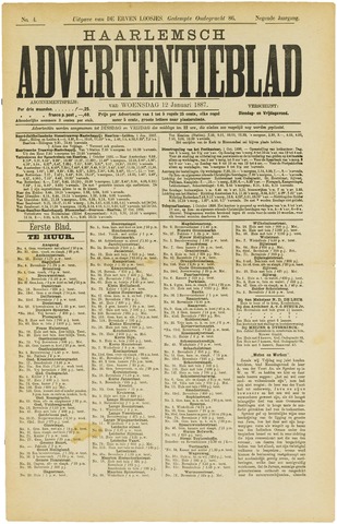 Haarlemsch Advertentieblad 1887-01-12