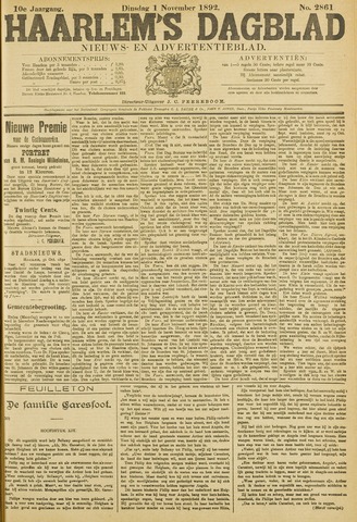 Haarlem's Dagblad 1892-11-01