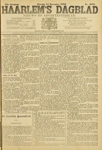 Haarlem's Dagblad 1892-11-15
