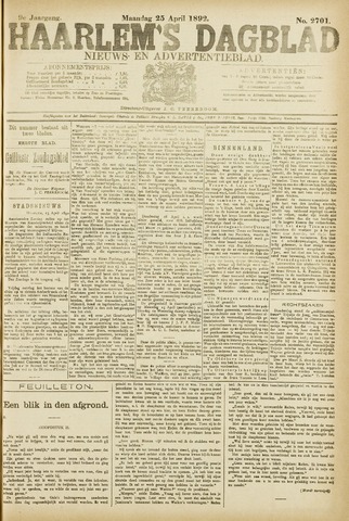 Haarlem's Dagblad 1892-04-25