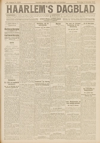Haarlem's Dagblad 1923-11-14