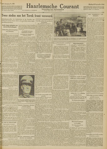 Haarlemsche Courant 1942-09-22