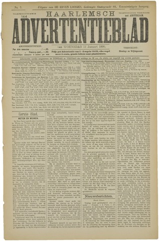 Haarlemsch Advertentieblad 1899-01-11
