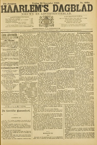 Haarlem's Dagblad 1892-09-30