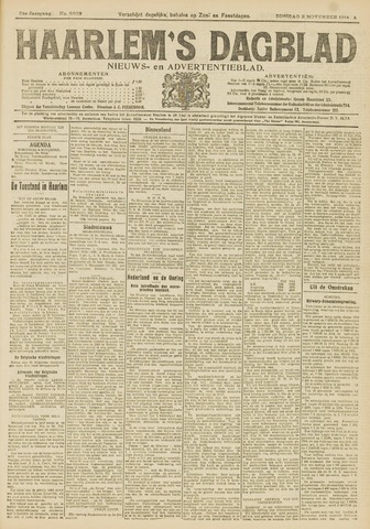 Haarlem's Dagblad 1914-11-03