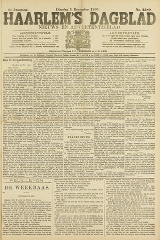 Haarlem's Dagblad 1891-12-01