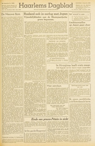 Haarlem's Dagblad 1945-08-09