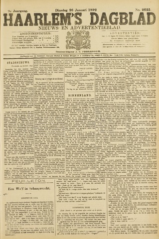Haarlem's Dagblad 1892-01-26