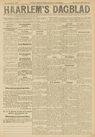 Haarlem's Dagblad 1918-12-27