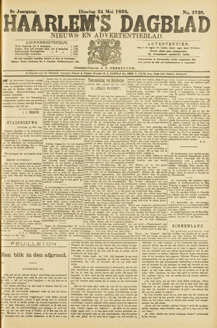 Haarlem's Dagblad 1892-05-24
