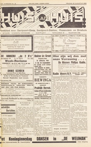 Weekblad Huis aan Huis 1936-08-28