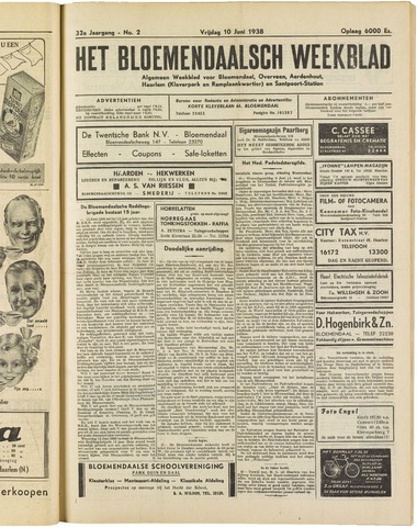 Het Bloemendaalsch Weekblad 1938-06-10