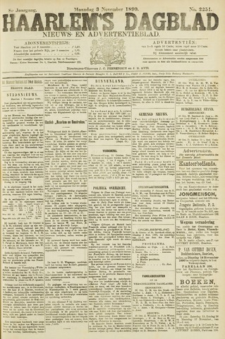 Haarlem's Dagblad 1890-11-03