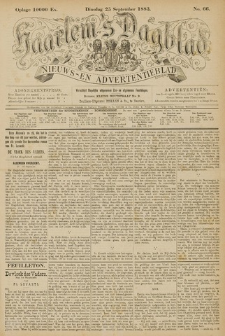 Haarlem's Dagblad 1883-09-25