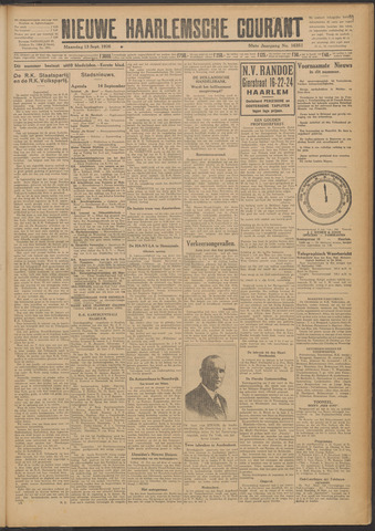 Nieuwe Haarlemsche Courant 1926-09-13
