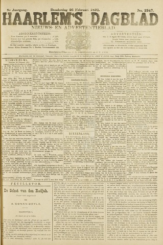 Haarlem's Dagblad 1891-02-26