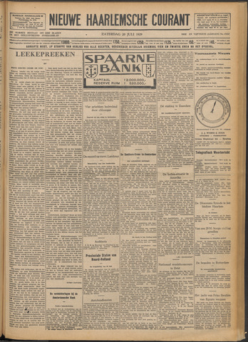 Nieuwe Haarlemsche Courant 1929-07-20