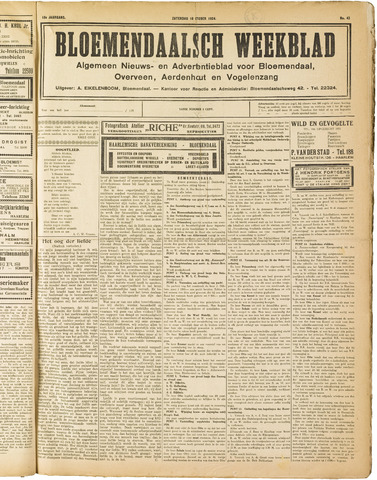 Het Bloemendaalsch Weekblad 1924-10-18