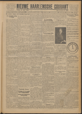 Nieuwe Haarlemsche Courant 1926-04-30