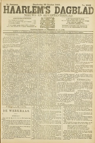 Haarlem's Dagblad 1891-10-29