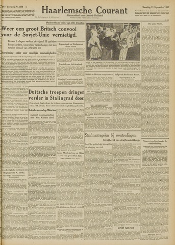 Haarlemsche Courant 1942-09-21