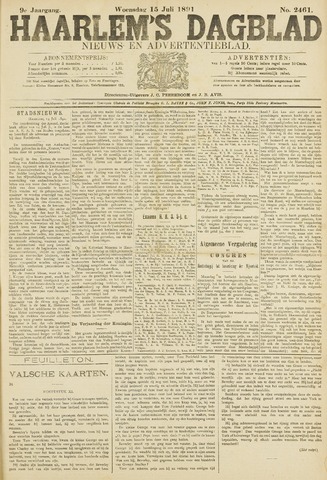 Haarlem's Dagblad 1891-07-15