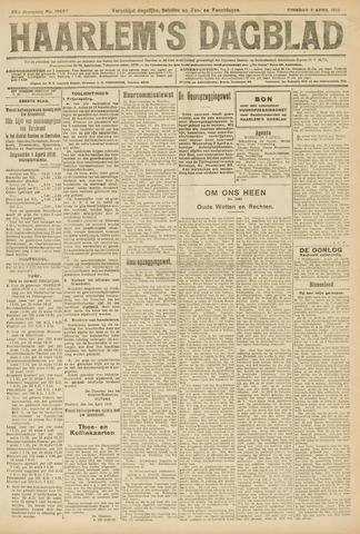 Haarlem's Dagblad 1918-04-02