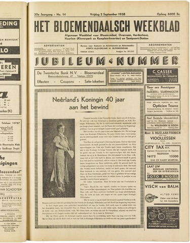 Het Bloemendaalsch Weekblad 1938-09-02