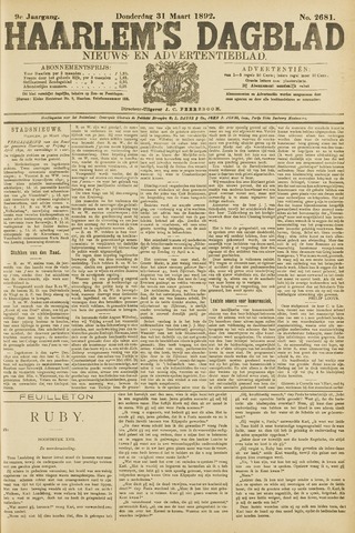 Haarlem's Dagblad 1892-03-31