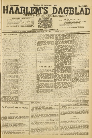 Haarlem's Dagblad 1892-02-23