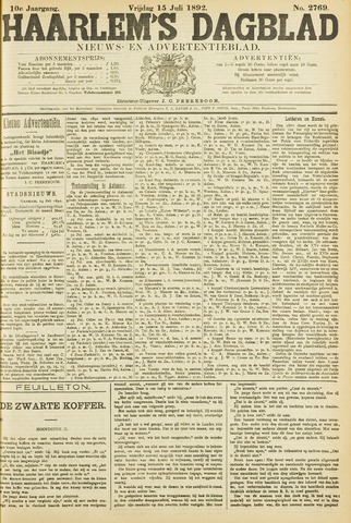 Haarlem's Dagblad 1892-07-15