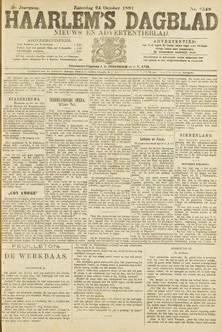 Haarlem's Dagblad 1891-10-24