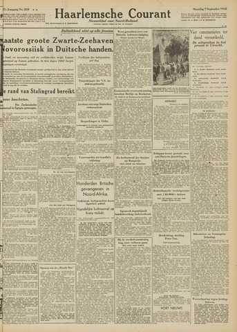 Haarlemsche Courant 1942-09-07